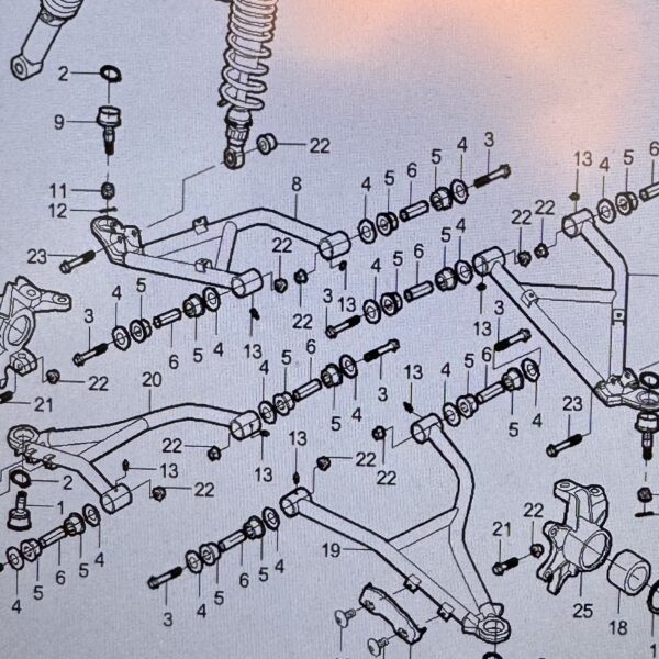 WAHACZ GÓRNY LEWY PRZÓD ODES/AODES
